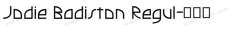 Jodie Badiston Regul字体转换